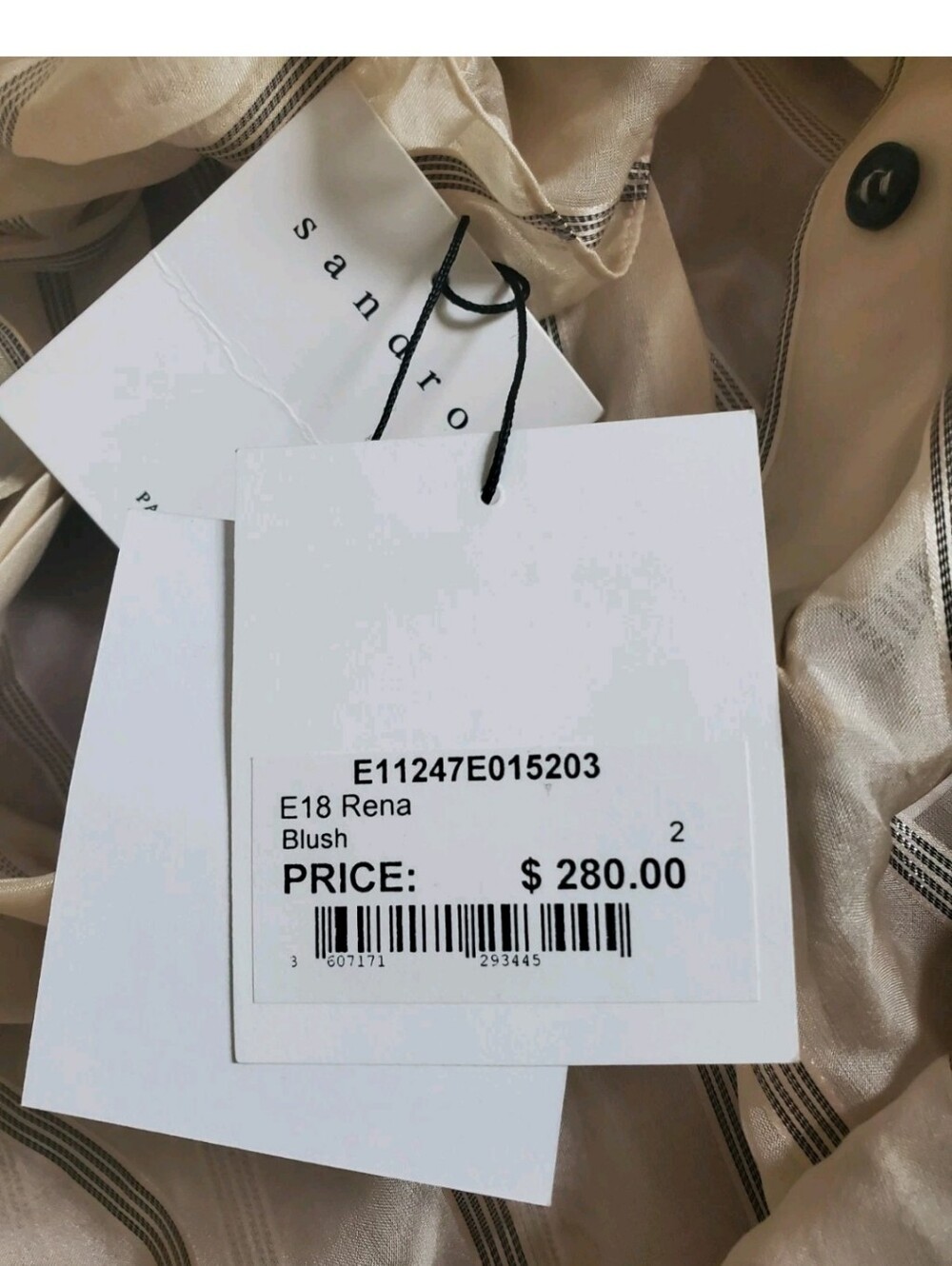 NWT SANDRO RENA TOP SIZE 2 - Picture 5 of 5